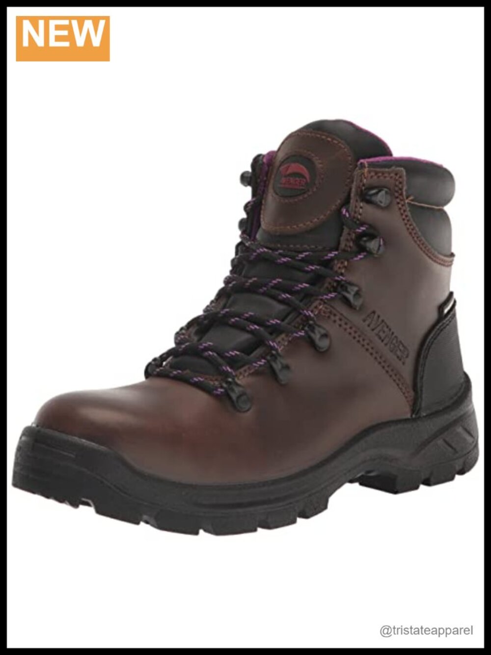 Steel Toe Waterproof Leather Work Boots Slip Resistant